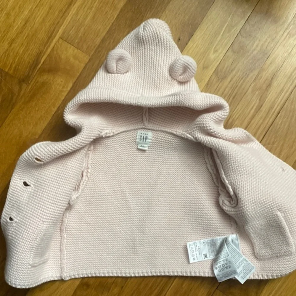 Baby Gap Knit Hooded Cardigan Sweater 0-3M